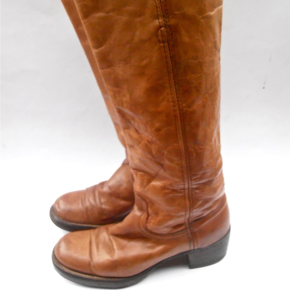 Frye Western Boots Distressed Leather Campus 4L Size 6B